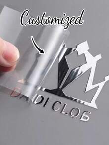 1/3/5pcs Personalized UV Stickers, 2-3 Inch Labels, Crystal Logo Stickers, Upload Your Logo/Design, Waterproof UV Stickers, Date Stickers, DIY Gifts, Handmade Items, Custom UV Stickers, Wedding Stickers, Gift UV Stickers. - Multicolor-2 - View 10