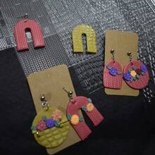 6 Pattern Design, Transparent PVC European Flower Trim Paisley Grid Texture Pattern Embossed Soft Pottery Texture Pad For DIY Homemade Polymer Clay Jewellery - Clear - View 4