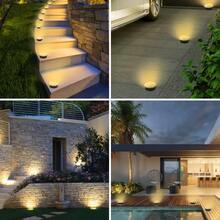 8/16 Pack Solar Ground Lights Outdoor - 8 LED Solar Disc Lights With Flat Design, Solar-Powered Pathway Lights For Garden, Lawn, Patio, Yard, Path & Landscape (Cool White & Warm White) - 16 Pack - View 10