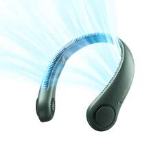 JISULIFE Portable Neck Fan, Hands Free Bladeless Fan, 5 Speeds, 4000 MAh Battery Operated Wearable Personal Fan, Twistable, Rechargeable, Gift For Women Men - 掛脖式 - 查看 10