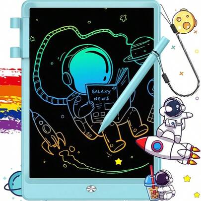 10-Inch LCD Writing Tablet With Rope, Doodle Board Toy Suitable For 3-8 Years Old Girls And Boys, Colorful Electronic Drawing Board, Suitable For Easter Basket Filler, Educational Travel Toy