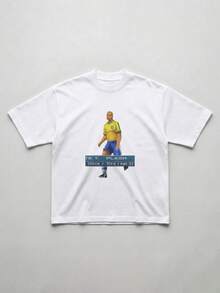 Men's New Fashion Hip Hop Print T-Shirt - White - View 4