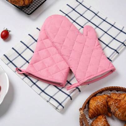 1pc Thick Microwave Oven Glove, Suitable For Baking Oven, Heat Insulation, Heat Resistant, High Temperature Resistant
