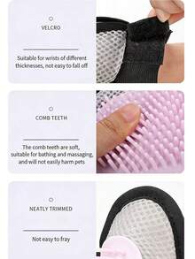1 chiếc găng tay tắm và vệ sinh thú cưng chất lượng cao, đa chức năng, giúp tắm rửa, mát-xa và loại bỏ lông rụng dễ dàng cho thú cưng nhỏ, vừa và lớn. - Xem 9