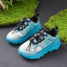 Women's Fashion Sports Mesh Lace-Up Platform Sneakers, Suitable For Summer Vacation, Summer Sports Shoes, Casual Shoes, Back-To-School Shoes, College Student Shoes, Spring Women's Shoes, Easter Sports Shoes, Christmas Back-To-School Non-Slip And Wear-Resistant Casual Campus Style Sneakers (Runs One Size Smaller) - Moonlight - View 4