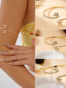Vòng tay trang sức nữ, vòng tay vàng đi biển, phụ kiện cần thiết cho kỳ nghỉ hè ở bãi biển. - Nhiều màu - Xem 2
