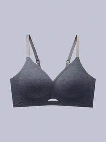 2 piezas Sujetadores deportivos de mujer con diseño calado, cómodos, minimalistas y con estilo sexy - Multicolor - Ver 5