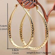 2pcs Minimalist Layered Golden WireSpiral Earrings, Multi-Layered Hoop & Firework Statement Women's Earrings , Lightweight Fashion Jewelry For Party & Daily Wear & Summer Beach & Night Out - Vàng - Xem 4