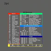 Bộ 2 miếng dán phím tắt máy tính, phù hợp với laptop Apple 13-16 inch - trong suốt, giúp bạn truy cập nhanh các chức năng và ứng dụng yêu thích! - Phím tắt bàn phím - Xem 5