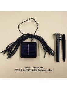 1 dây đèn LED 20/50/100/200 LED 5m/7m/12m/22m năng lượng mặt trời với 8 chế độ chiếu sáng, thích hợp cho sân vườn, hiên nhà, sân, hàng rào, lối đi, ngày lễ, Halloween, cây, đám cưới, tiệc tùng, bãi cỏ, cắm trại [Năng lượng mặt trời] - Đèn dây LED - Xem 19