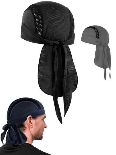 速干透气骑行帽，男女通用防晒骑行头带，吸湿排汗运动头巾，适合骑行、徒步、跑步、户外运动和日常使用，骑行配件及户外必备品
