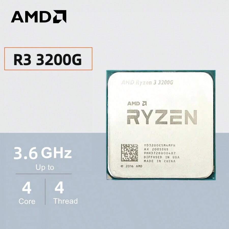 intel AMD Ryzen 3 R3 3200G 3.6GHz 四核 65W CPU 处理器 - 查看 1