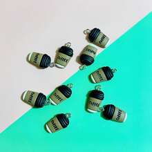 20pcs Creative Mini Coffee Cup Resin Pendant, Suitable For Handmade Jewelry Making, Earrings, Necklaces, Bracelets, Bag Charms, Couple Gifts, Resin Craft Supplies - 20 Mini Coffee Cups - View 2