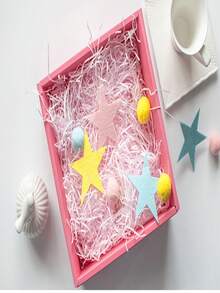 Papel triturado de diferentes pesos, caja de caramelos, tiras de papel de rafia, relleno para cajas de regalo, rafia suelta - 8 #Morado oscuro - Ver 3