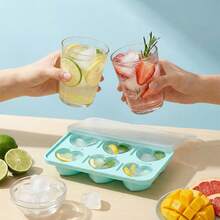 Upgraded Silicone Heart-Shaped Ice Cube Tray With Lid, DIY Frozen Ice Cube Maker - Multicolor - View 11