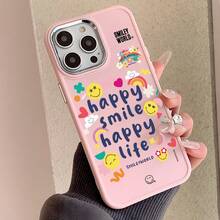 Expression Funny Smiling Face Painted Anti-Drop Phone Case Cover Compatible With Apple - Multicolor - View 2