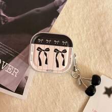 蝴蝶印花耳机套，樱桃吊坠耳机保护套，IMD耳机保护壳，适用于 1/2/3/4/Pro - 黑色 - 查看 7