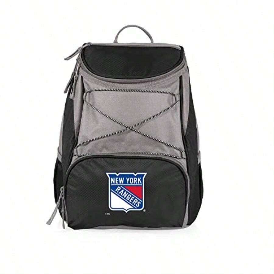 Picnic Time Unisex-Adult PTX Backpack Cooler - Negro con detalles grises. - Ver 1