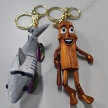 1pc Tralalero Tralala Shanhaijing TungTungTungSahur 3D Printed Keychain, Backpack Pendant Keyring - Multicolor - View 3