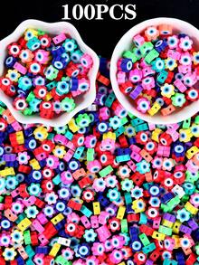 50/100Pcs Polymer Clay Beads, Ball Flower Animal Polymer Clay Beads For Jewelry Making, DIY Bracelet Necklace Earrings Jewelry Making Supplies Accessories - Acrylic Beads - View 10