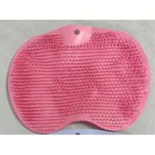 1个SoftBreeze硅胶吸盘式足部清洁器，低过敏性防滑深层清洁足部按摩器，适用于淋浴，无香型去角质足刷，适合家庭浴室使用 - 适合作为斋月、派对、新年、度假、海滩、情人节、圣帕特里克节、母亲节、父亲节和周年纪念日礼物 - 懶人搓背墊 - 查看 13
