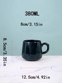 1个创意陶瓷拉花咖啡杯，个性化手柄办公杯，复古家用水杯，浪漫情侣杯，早餐杯，情侣漱口杯，酒店前台水杯，毕业派对杯，礼品 - 彩色 - 查看 7