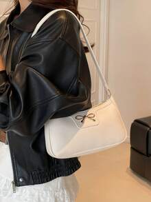 2026 Spring New Arrival Casual Niche Design Underarm Bag, Fashionable Women Handbag With One Shoulder Strap - White - View 5
