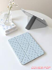 波点图案极简平板电脑保护套,适用于 iPad 9.7/10.2/10.5/10.9/12.9 英寸、iPad Pro 11 英寸、第十代、Galaxy Tab S6 Lite 10.4 英寸、Kindle Paperwhite 第十二代(2024 年款)、Kindle 第十一代(2024 年款),柔软防震保护,智能休眠/唤醒功能,Y 型折叠支架设计,提供多种观看角度。 - 彩色 - 查看 5