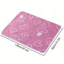 1pc Reusable And Washable Diaper Pad, Anti Leakage, Strong Water Absorption, Anti Slip, Four Layer Integrated Women's Menstrual Care Pad, Ideal Choice For Family Members And Various Animals, Used As A Protective Pad For Sofas, Beds, And Furniture - Pink - View 8