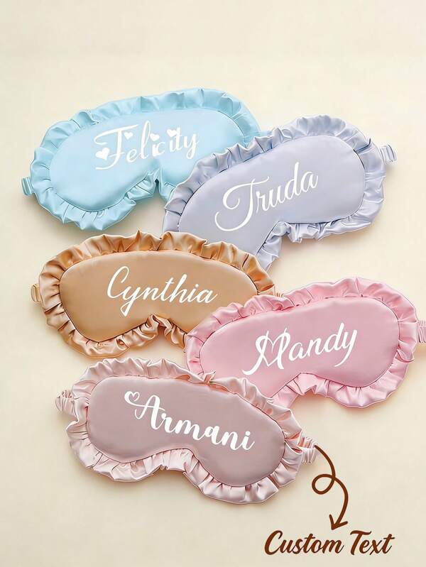 Custom Satin Sleep Eye Mask – Personalized Bridesmaid Gift For Wedding Party, Custom Eye Mask, Satin Sleep Mask, Bridesmaid Party Favor, Personalized Wedding Gift, Bride Squad Sleep Mask, Bachelorette Party Favor, Wedding Gift For Her, Monogram Eye Mask, Travel Eye Mask, Custom Name Eye Cover, Bridal Shower Favor, Sleep Mask For Women Bachelorette Favor For Her, Bride Squad Travel Sleep Mask