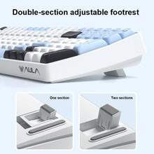 AULA S100 Pro Wireless Mechanical Keyboard, Three-Mode Connection, Full Key Axis Base, Hot Swap, Office Gaming Computer Desk Keyboard - View 10