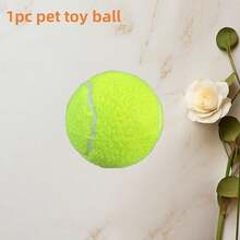 Interactive Tennis Ball Dog Toy - No Launcher Needed, Rubber Dog Ball, Suitable For Small Dogs (Pomeranian, Shih Tzu, Chihuahua) - Chew-Resistant Pet Tennis Ball, Tennis Racket Design, Pet Material - Mint Green - View 3