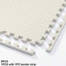 [Freshly Produced, Please Ventilate To Remove Odor Before Use]4/8/12Pcs Leaf Pattern Patchwork Crawling Mat 30x30x1cm Size, Multiple Color Combinations With Fresh Aesthetics! Leaf Pattern Non-Slip Texture + 1cm Thick Cushioning, Baby Crawling And Playing Anti-Collision, Can Be Freely Assembled To Fit Different Spaces, Essential For Home Baby Activity Area, And Practical, Better After Ventilation - 30*30 Crawling Mat - View 31