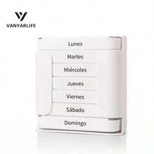 1pc, 7-Day Large Capacity Portable Pill Case With Morning/Noon/Night Compartments, Weekly Pill Organizer Box For Travel - White - View 19