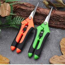 7 Inch Precision Pruning Shears - Stainless Steel Multi-Purpose Gardening Scissors, Suitable For Orchards, Bonsai And Control, With Comfortable Grip - Orange Color - View 4