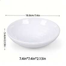 新款锤纹小沙拉碗/北欧系列/创意设计/密胺材质/耐刮擦/沙拉碗/面条碗/生鱼片碗/节日造型/高端拍摄/可用洗碗机清洗 - 白色 - 查看 2