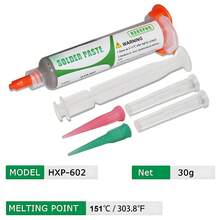 HAOXPNG 151/217℃ Lead-Free Syringe Solder Paste Flux For Soldering Led Smd Repair Tin Paste - HXP-602 - View 7