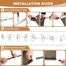 HDPE Shade Cloth For Vertical Awning, Aluminum Tube With Wireless Crank Operation, Vertical Awning, HDPE Shade Cloth For Patio Pergola, Balcony Awning - 咖啡色 - 查看 7