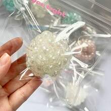 2026新款1个手工捏捏乐圆形减压球，慢回弹（带声音），生日礼物，理想礼物，惊喜礼物，节日礼物，情侣礼物，夏季减压礼物，游戏玩家精选礼物，捏捏乐玩具，减压必备 - 彩色 - 查看 9