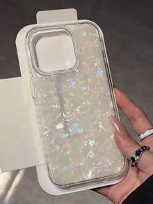 奢华激光极光贝壳图案手机壳，兼容 17 Pro Max、17 Pro、16 Pro Max、15、14 Pro、13、12 Pro、14、16 Plus、17 Air、11、13，防震保护框 - 彩色 - 查看 3