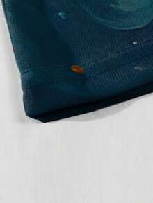 Ensemble 2 pièces pour hommes avec motif dragon, chemise à manches courtes et shorts, tenue de sport, respirante et séchage rapide, convient aux loisirs quotidiens et aux activités de plein air. - Couleurs mélangées - Voir 5