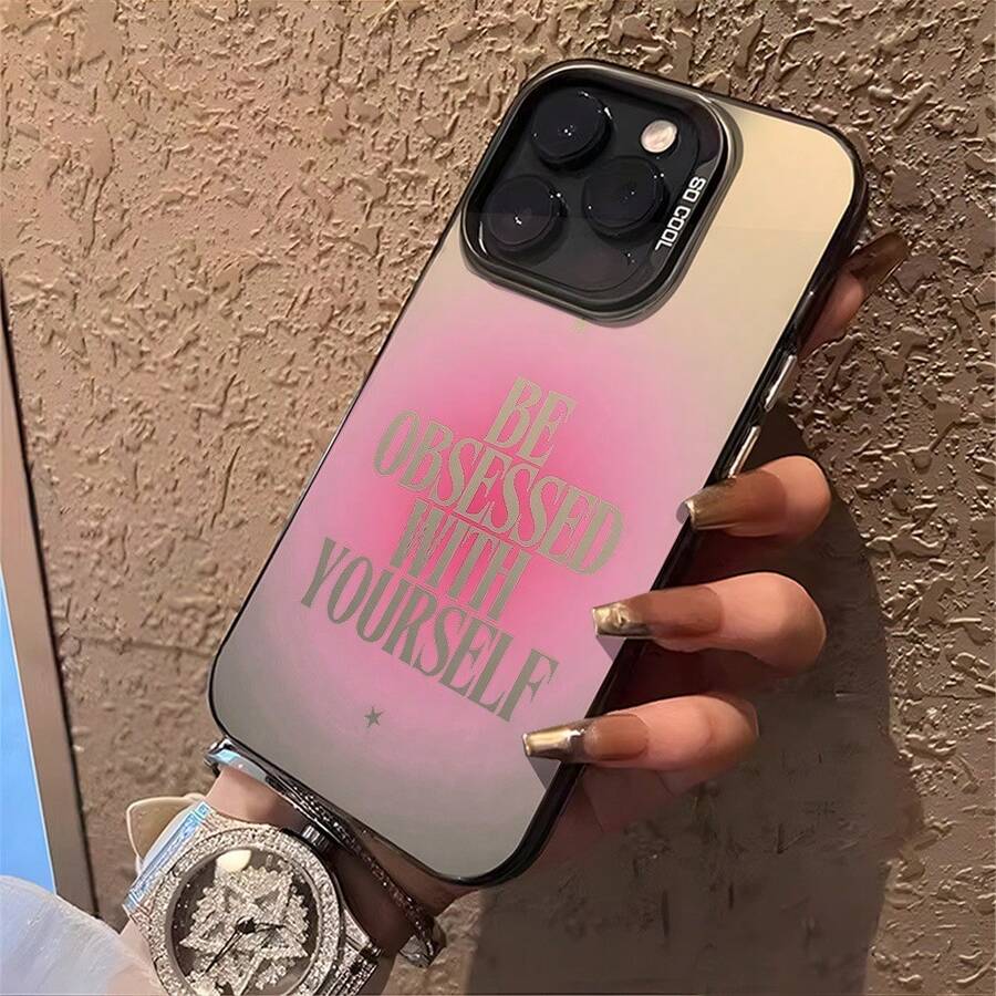 Funda para Teléfono - Una elegante funda para teléfono con frases motivadoras en inglés, adecuada para Apple 17, 16, 15, 14, 13, 12, 11 Plus, Pro Max, Series; perfecta para regalos de vacaciones, cumpleaños, para tu novia, novio, amigos o para ti mismo. - Negro - Ver 1