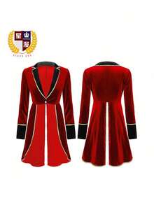 Roupas de Cosplay - Smoking com lapela estilo novo 2022 na cor preta - Ver 2