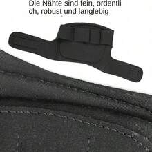 1pc Weightlifting Wrist Wrap Gloves, Non-Slip Breathable Fitness Lifting Grip Support Gloves (Single) - Black - View 4