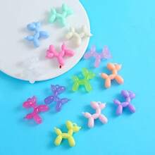 12pcs Acrylic Simulated Bubble Dog Pendant DIY Earrings Necklace Keychain Jewelry Accessories Wholesale - Multicolor - View 2