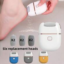 Máy chà chân điện sạc lại được kèm 6 đầu chà nhám thay thế, một thanh chà nhám mini và một đầu chà nhám dày đa chức năng để đánh bóng. Nhỏ gọn và dễ sử dụng, sạc qua cổng USB, phù hợp cho da khô và nứt nẻ, món quà tuyệt vời dành cho phụ nữ vào Ngày Valentine/Ngày của Mẹ. - Nhiều màu - Xem 3