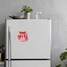 Perfect Gift For Kyoto Romantics: Dome Maiko Magnet With Cherry Blossoms & Torii, A Mini Kyoto Sweet With Pop-Out Lettering – Spring Memories In Every Detail - F - View 6