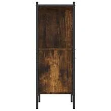 Bookcase Smoked Oak 72x28x77.5 Cm Engineered Wood - Brown - View 6