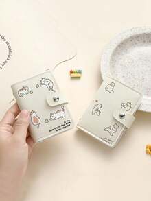 1 PC New Cute Compact Girl's Card Holder, Large Capacity Multi-Card Slot Card Case, Driver's License Holder, Student Coin Purse - Multicolor - View 3