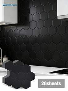 4pcs/10pcs/20pcs Large Hexagonal Self-Adhesive Kitchen Wall Tiles - Waterproof, Stain-Resistant, Easy To Peel And Replace - Large Hexagonal Series - View 16